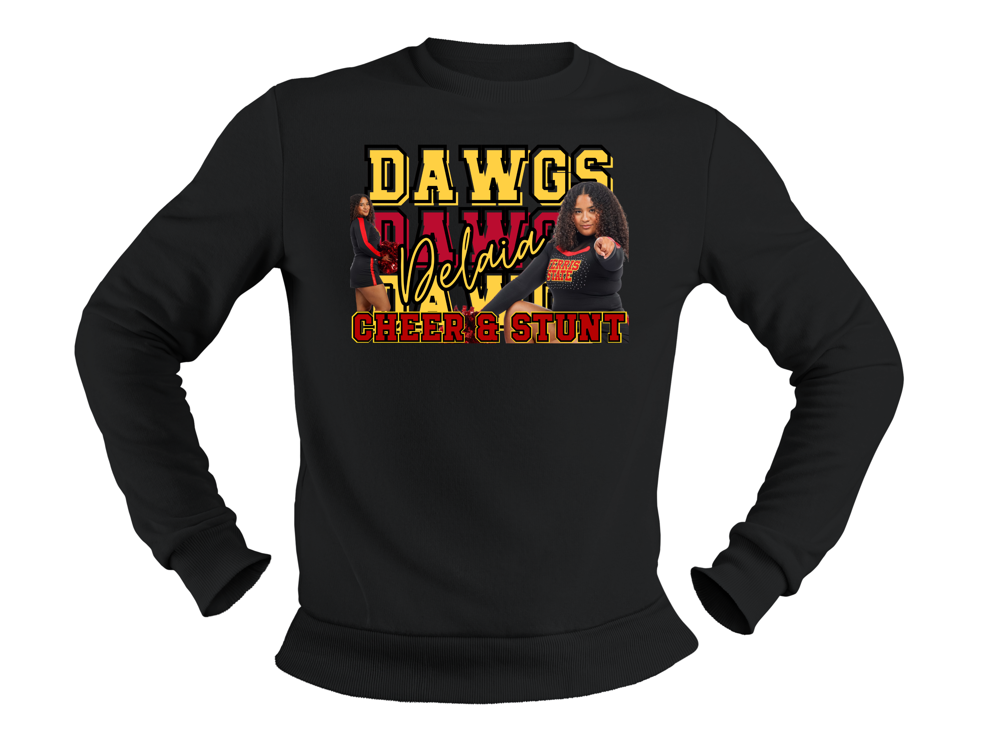 Delaia Mirambeaux - Black Crewneck