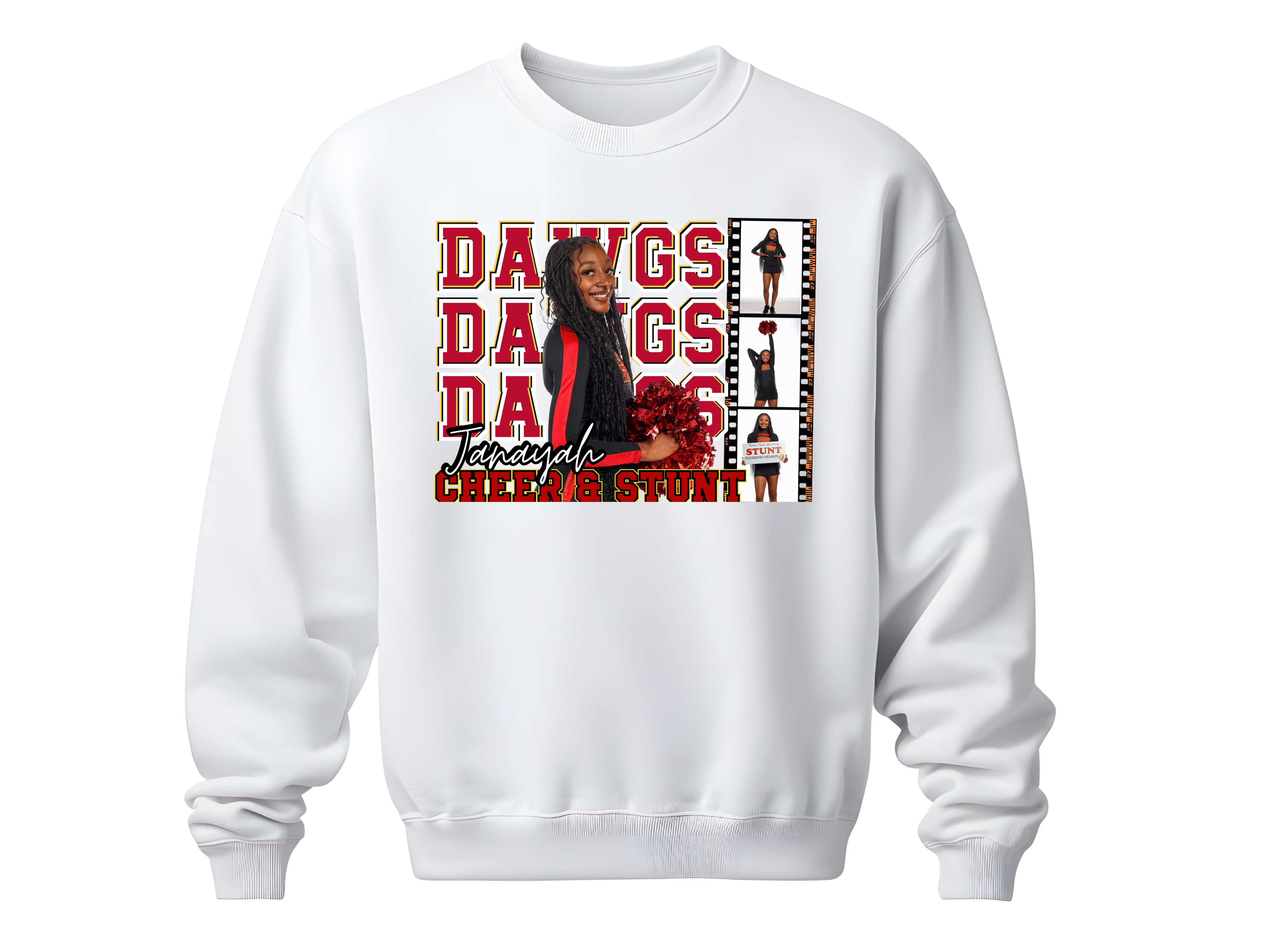 Janayah Watts - White Crewneck