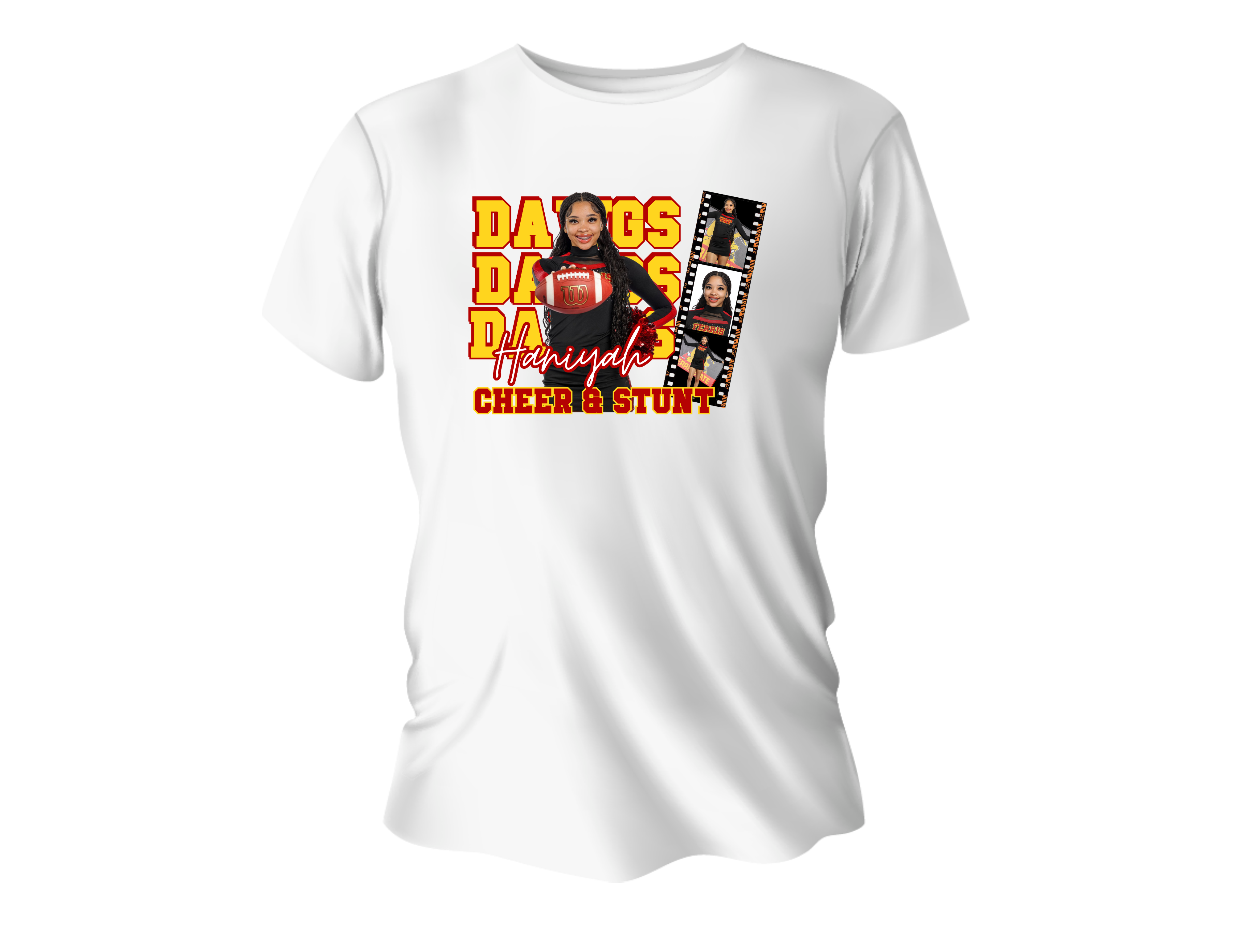 Haniyah Cannon-Short Sleeve White Tee