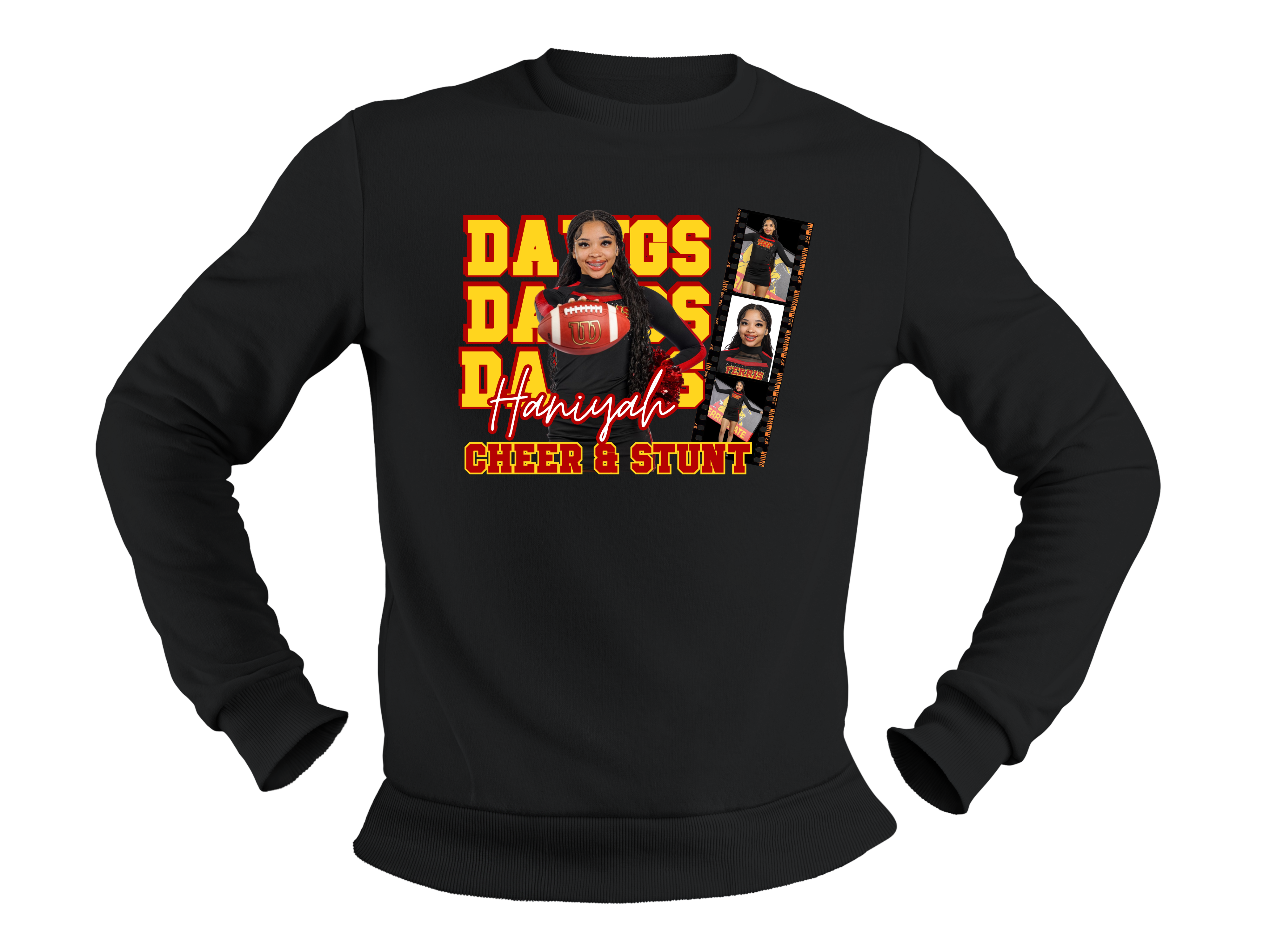 Haniyah Cannon- Black Crewneck