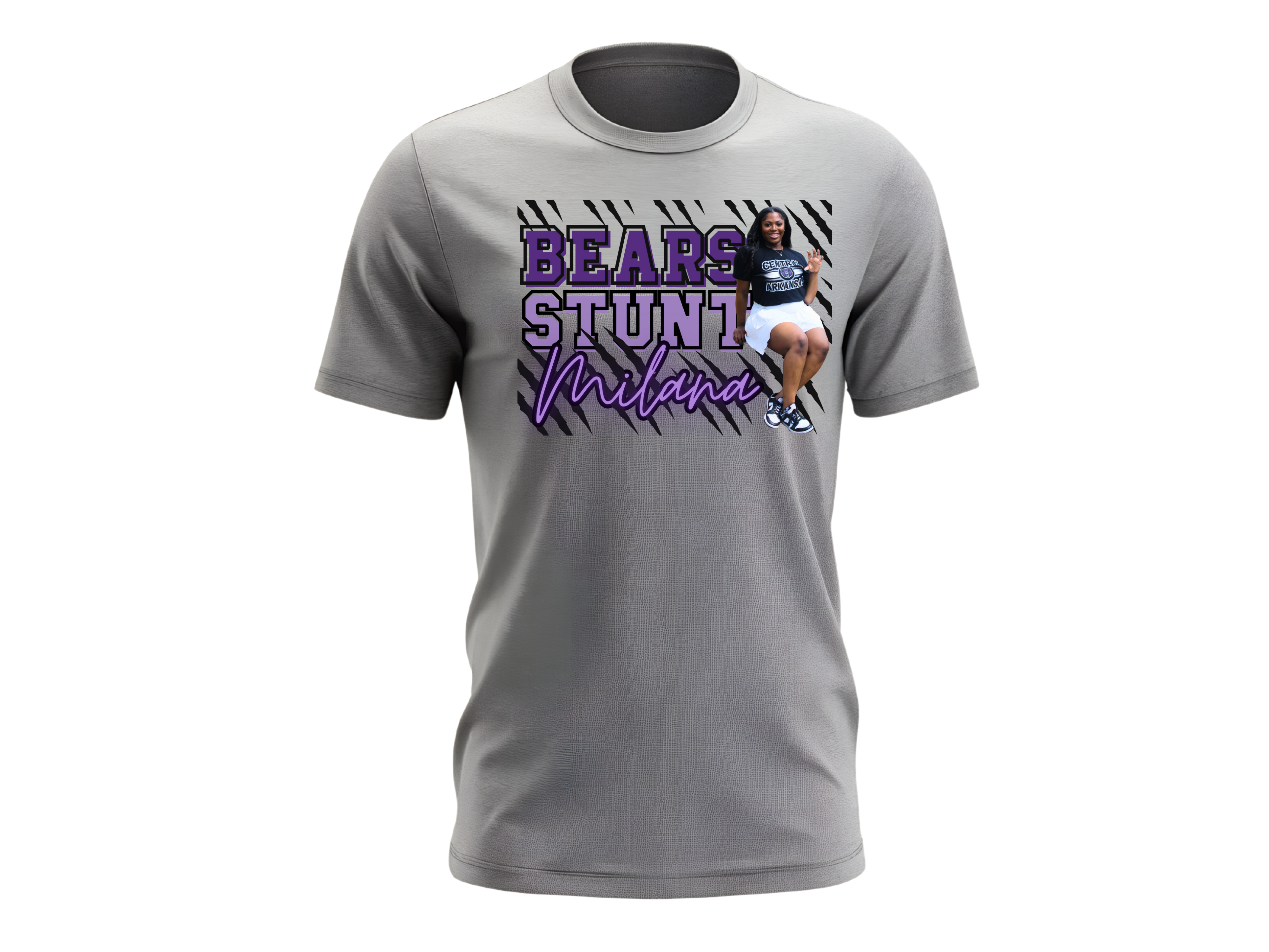 Milana Anderson -Short Sleeve Grey Tee