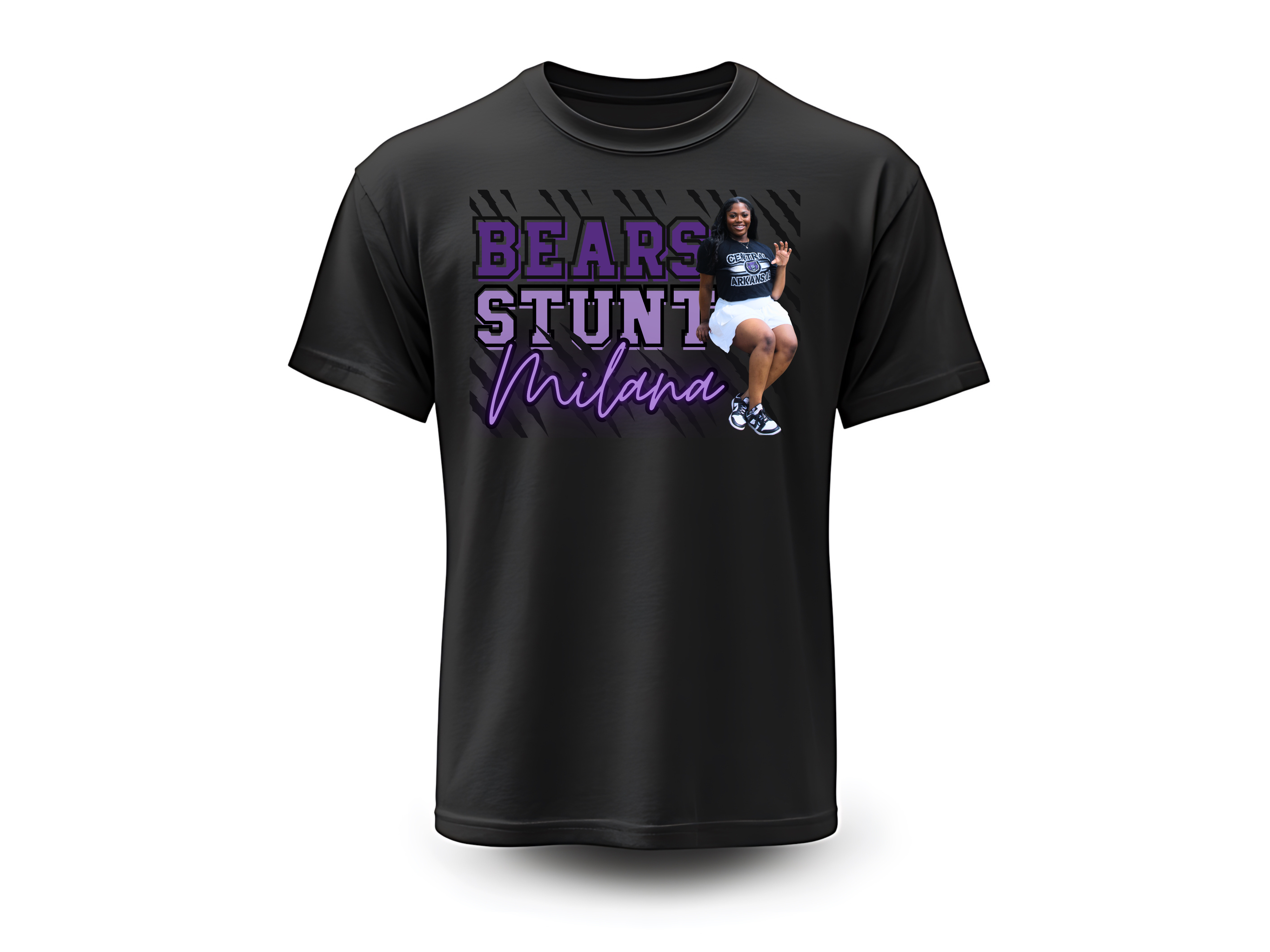 Milana Anderson -Short Sleeve Black Tee