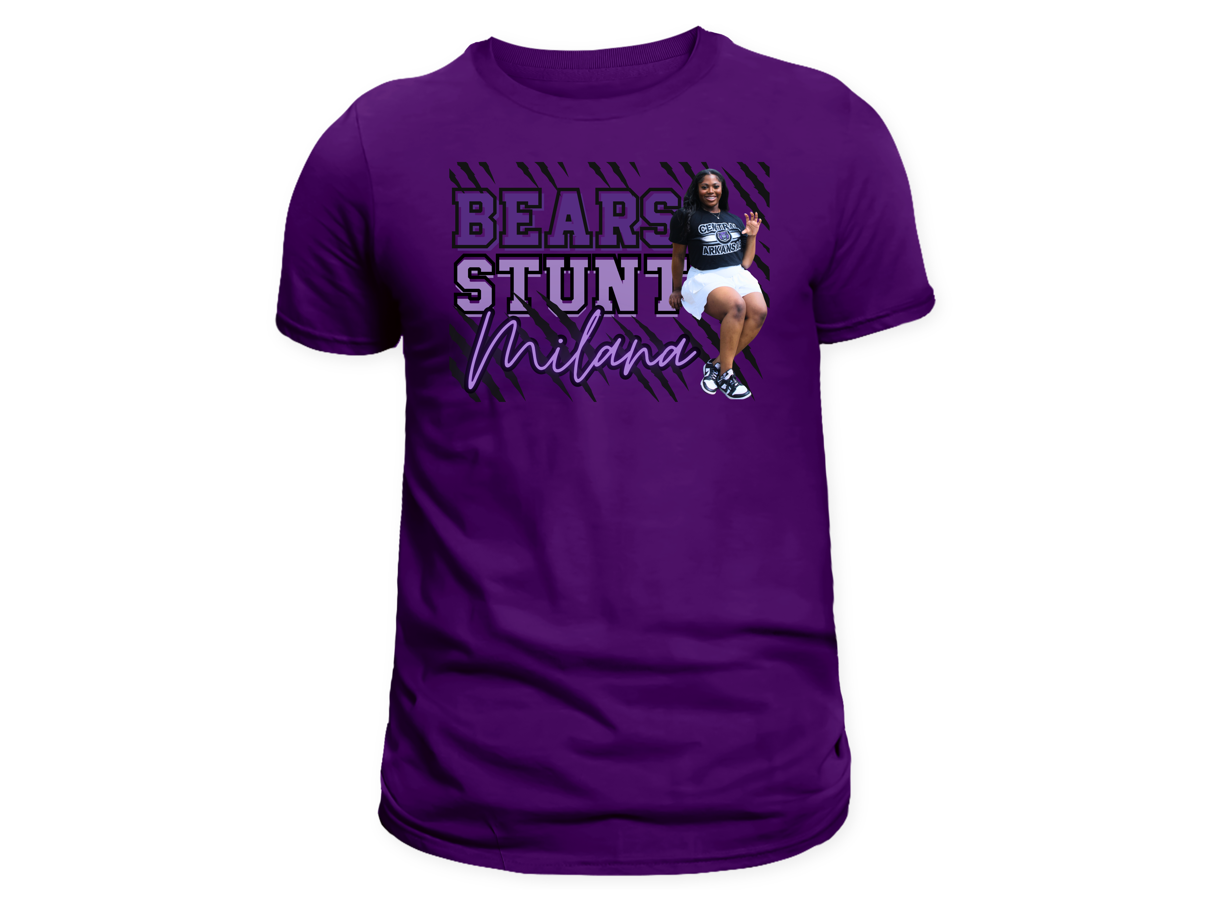Milana Anderson -Short Sleeve Purple Tee