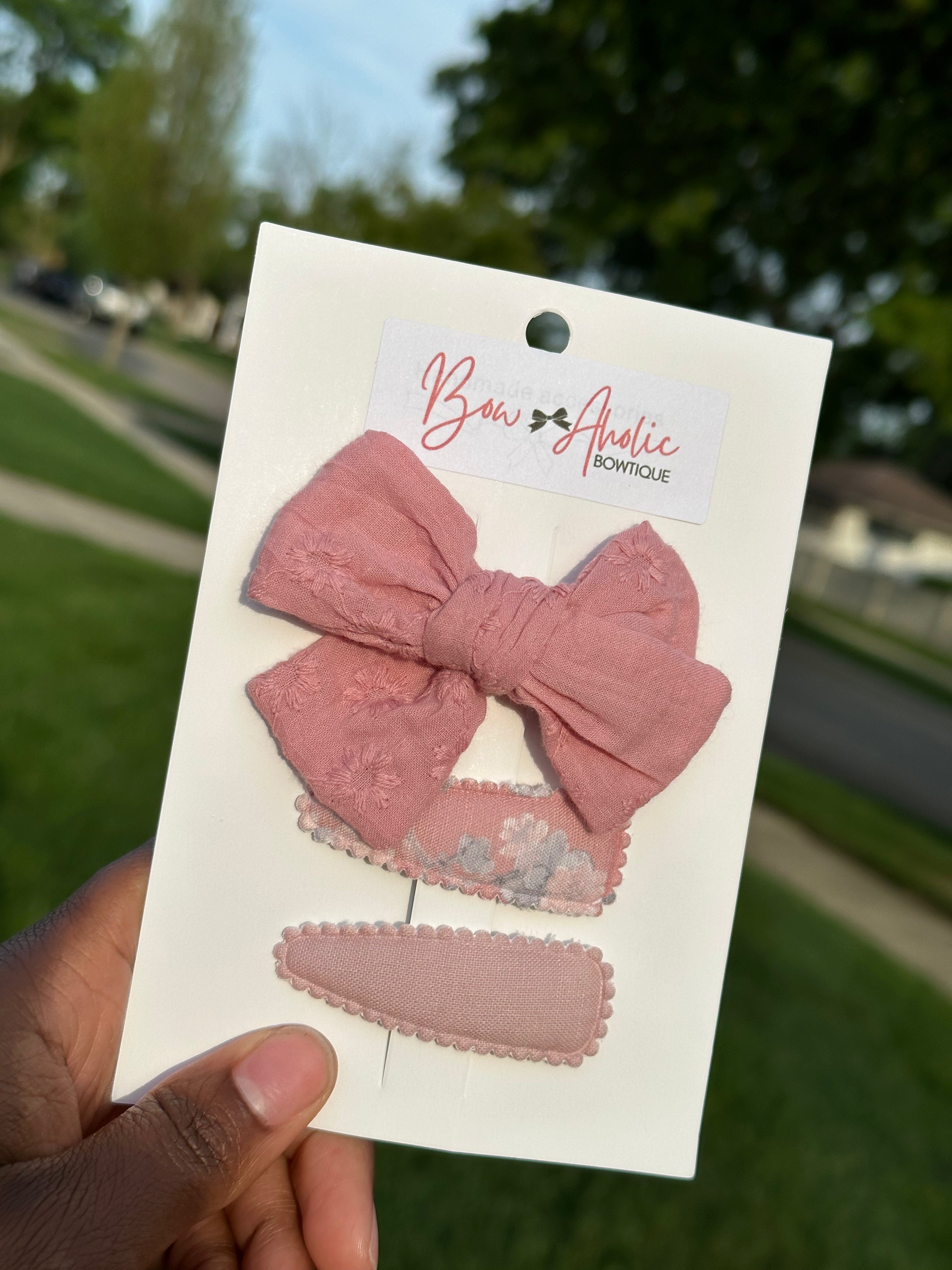 Hair Bow and Clip set