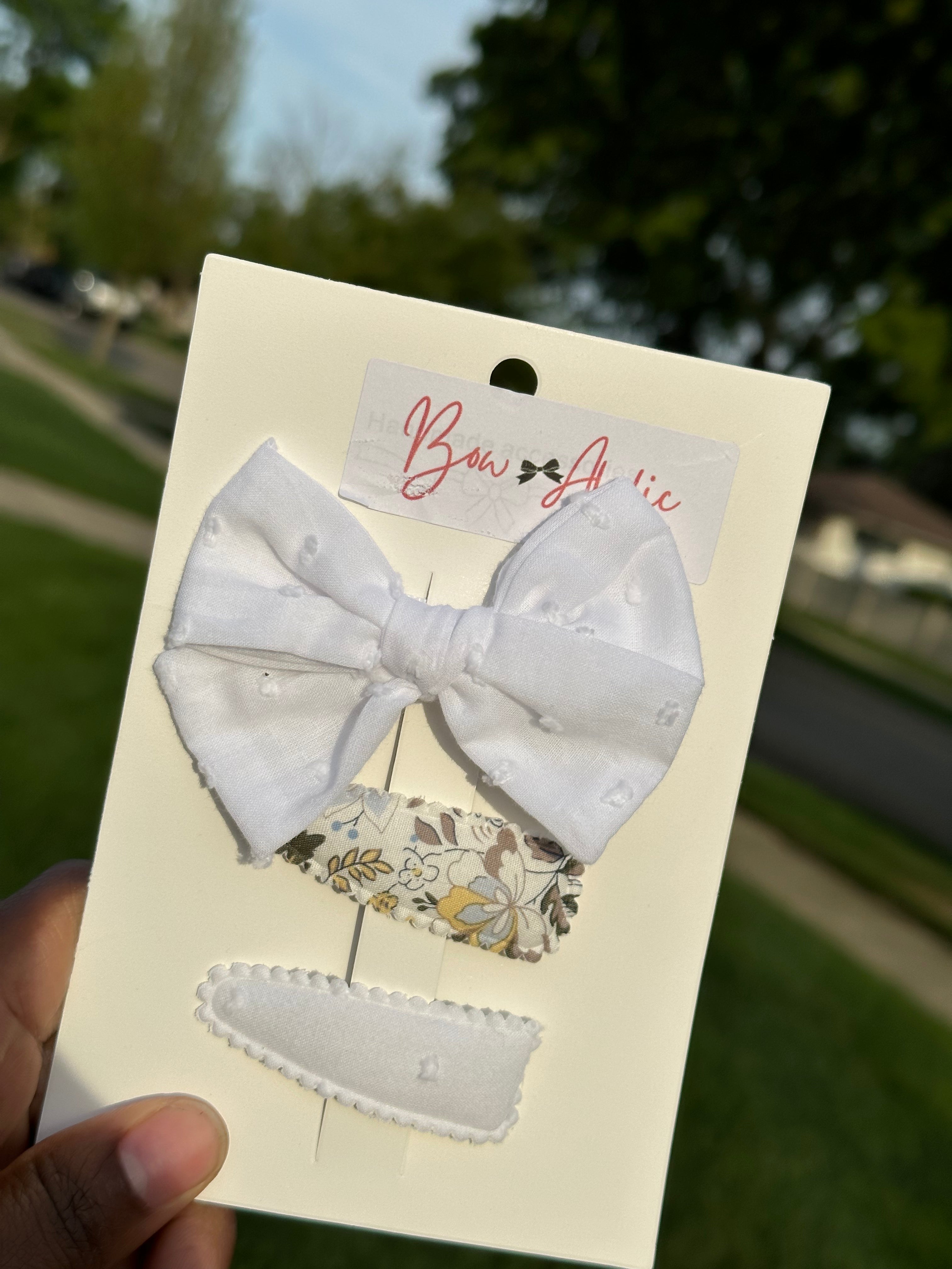 Hair Bow and Clip set