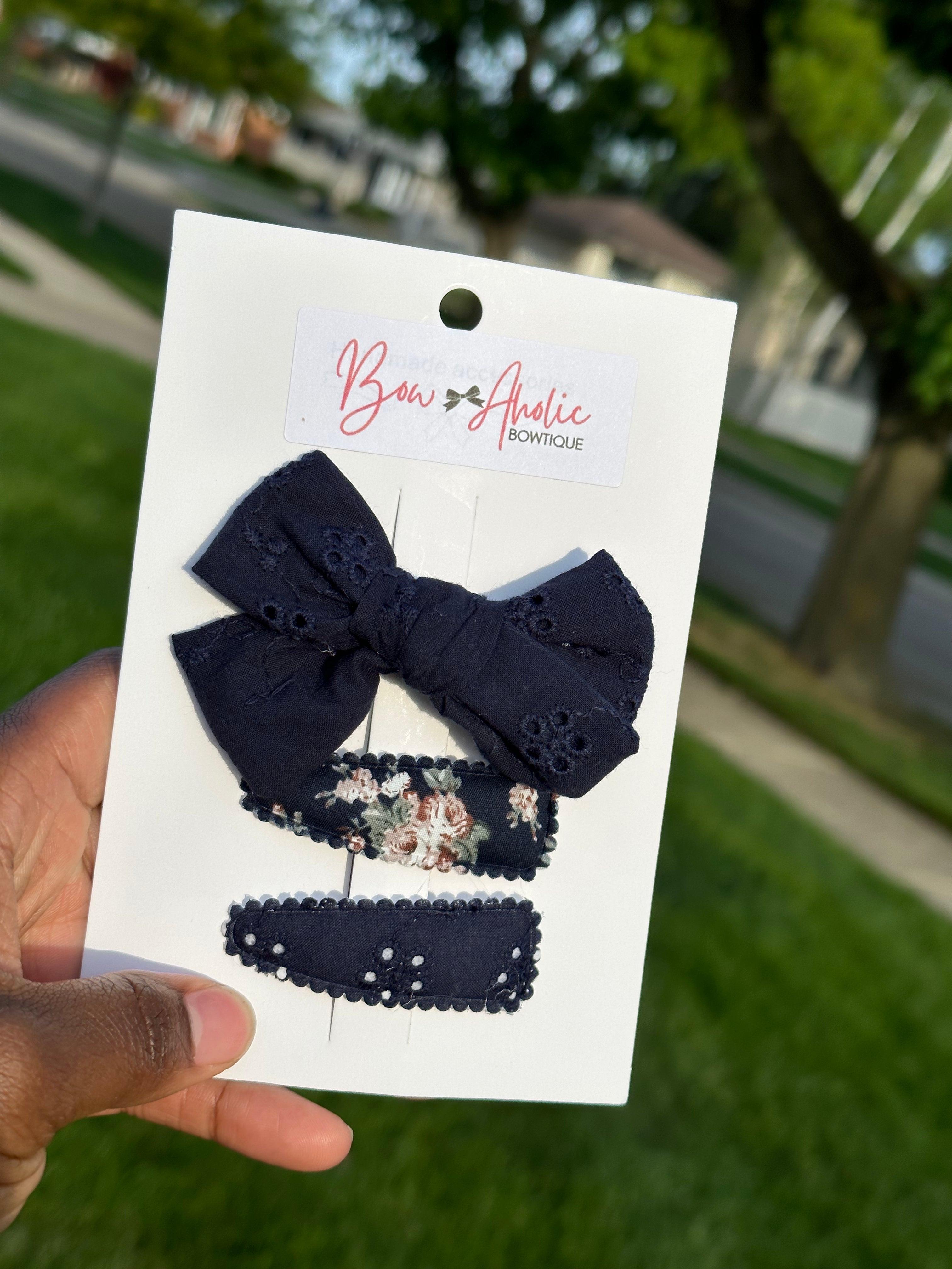Hair Bow and Clip set