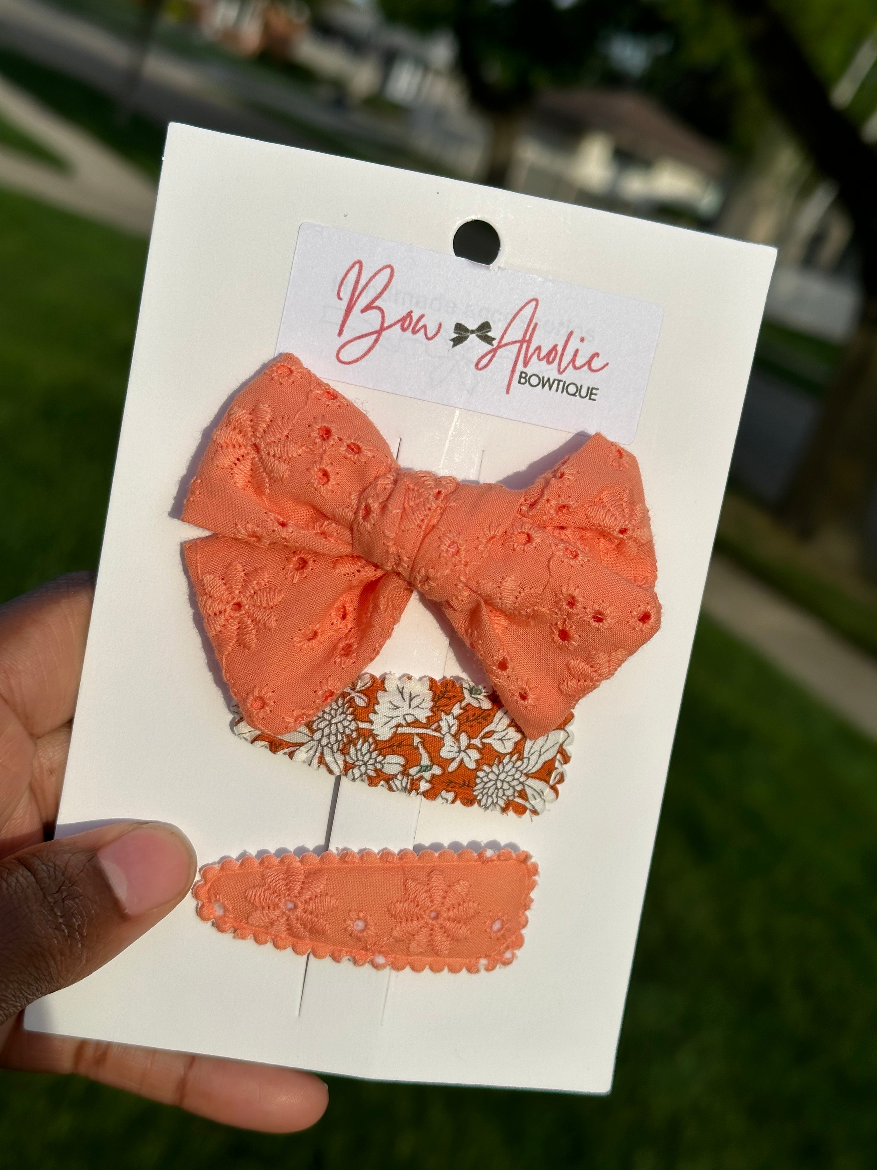 Hair Bow and Clip set