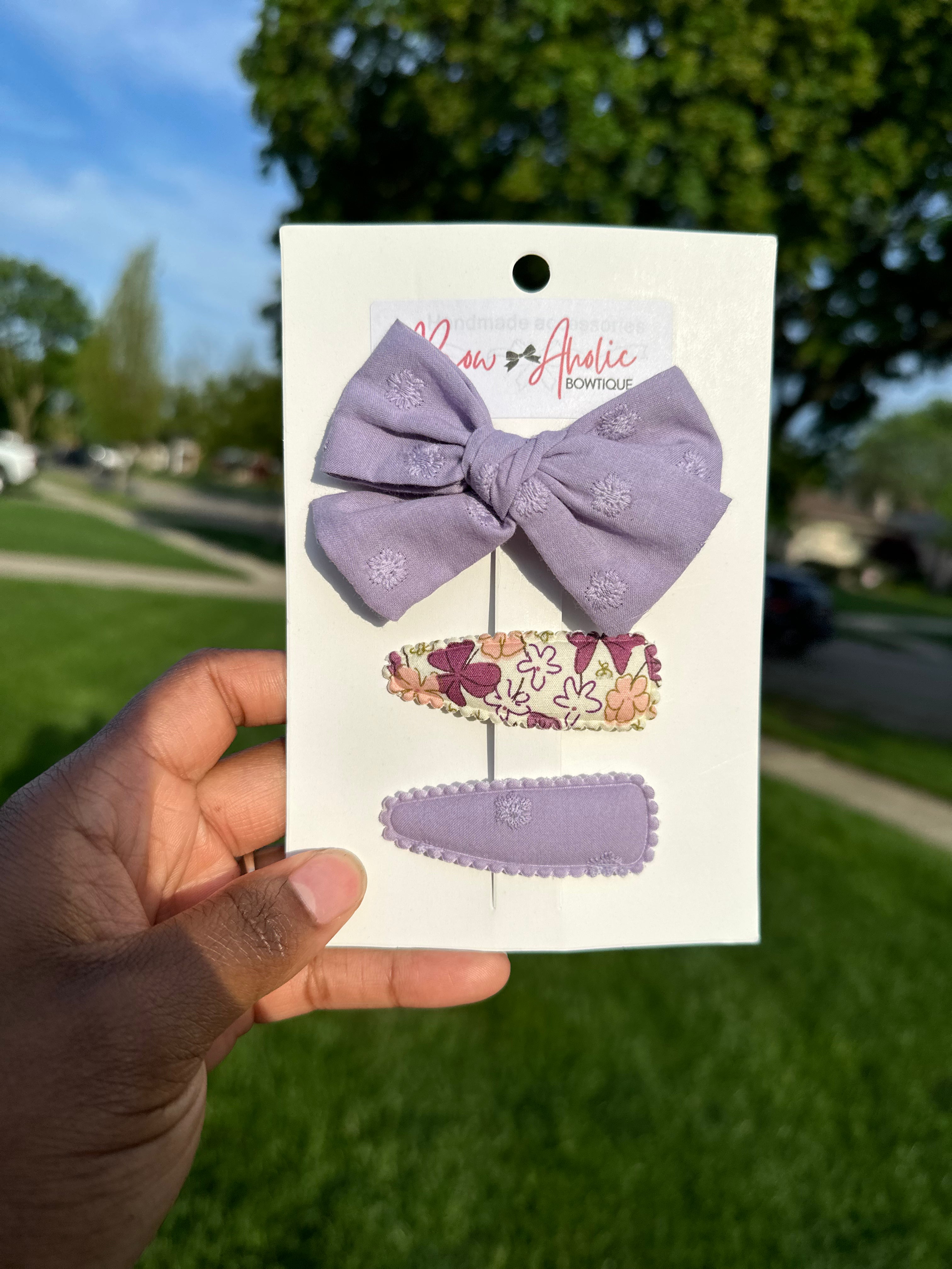 Hair Bow and Clip set