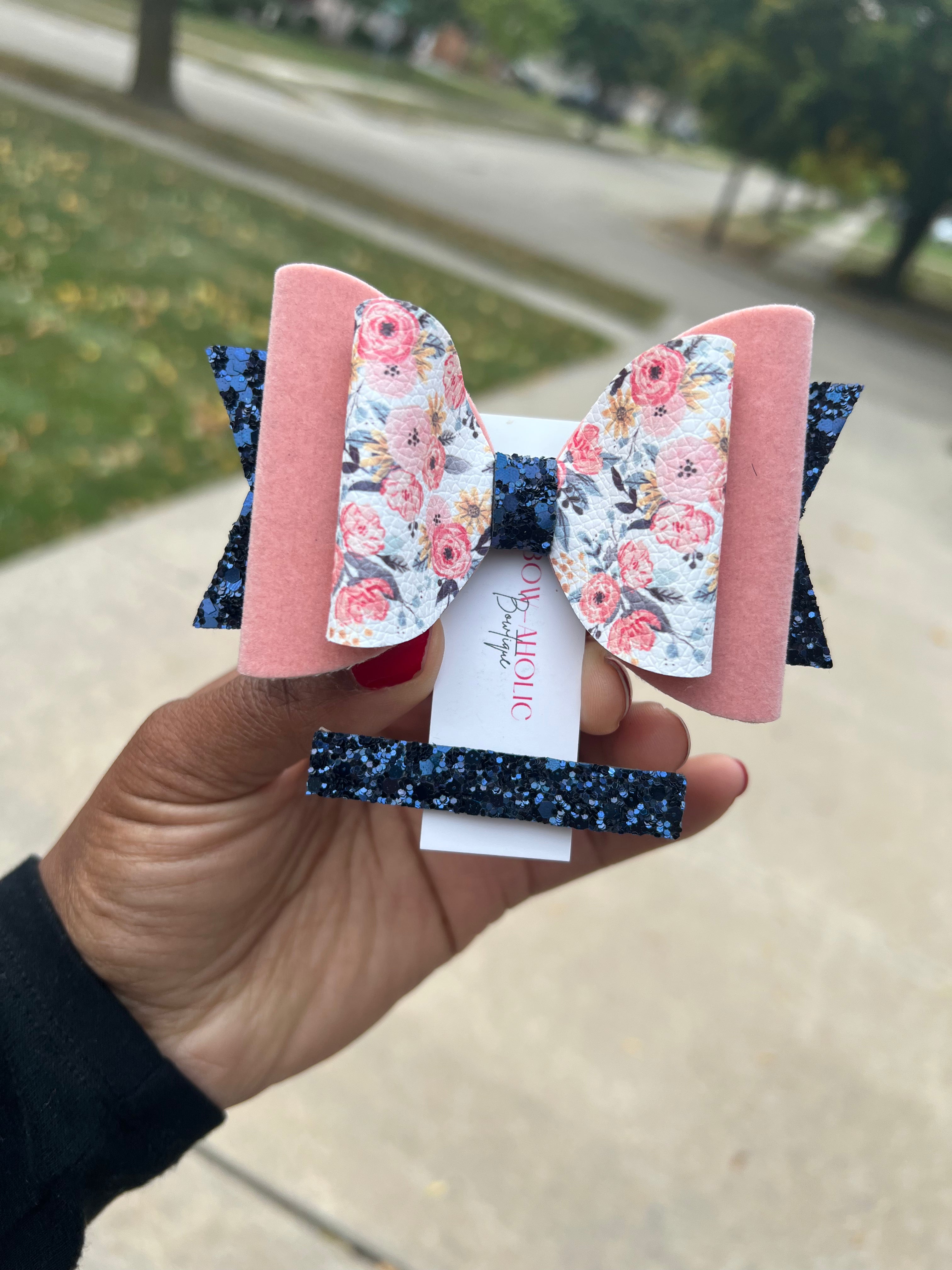 Bow-Aholic Fall Blooms hair bow set